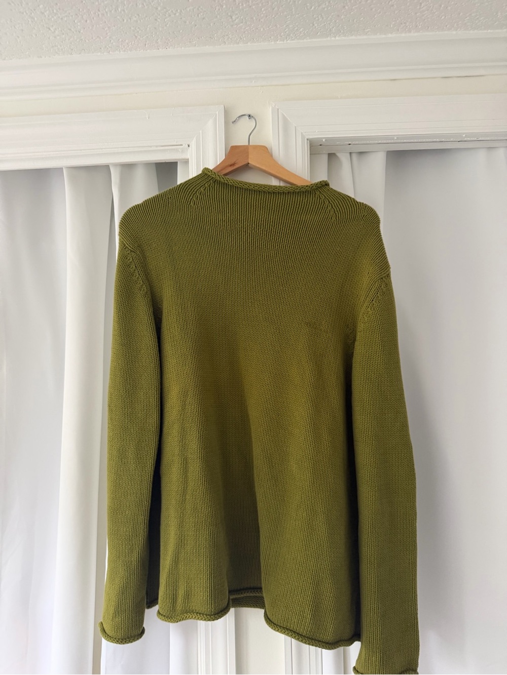 J. Crew Olive Green Crewneck Knit Sweater